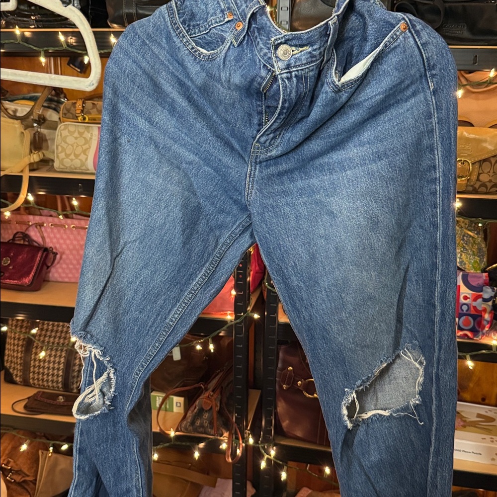 Levi's Blue Denim Jeans low pro straigh - Picture 2 of 5